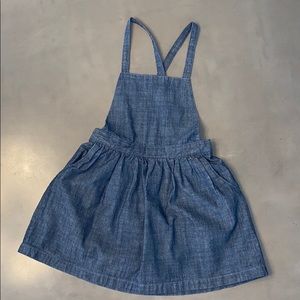 Tea denim pinafore dress